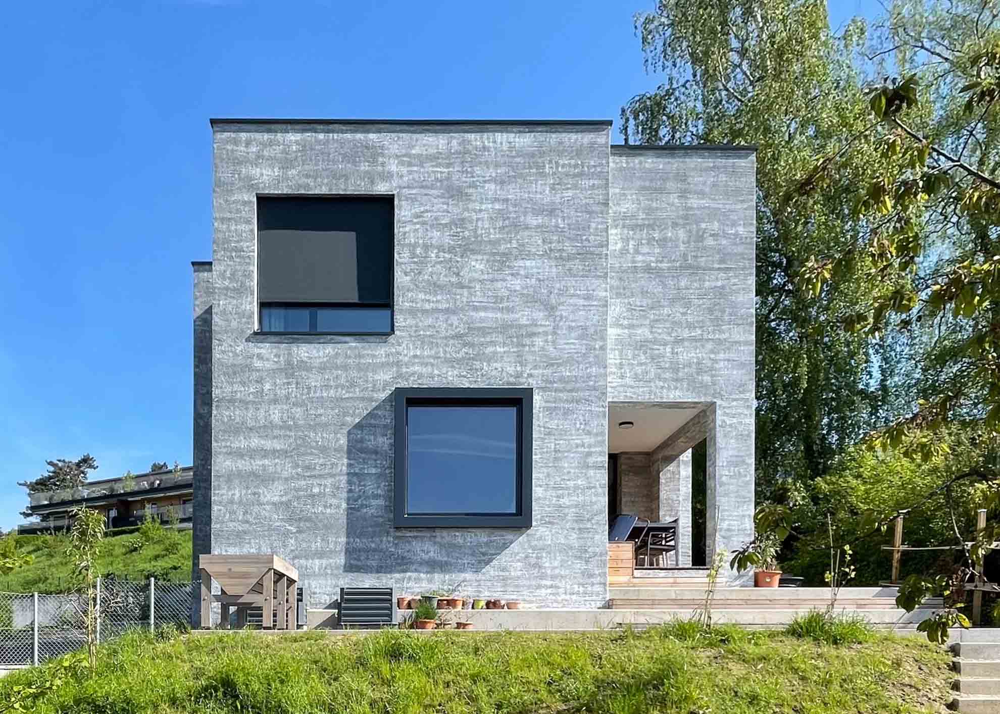 Hansjoerg Betschart Architektur | Einfamilienhaus Buelach | Suedfassade