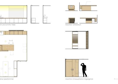 Hansjoerg Betschart Architektur | Sprechzimmer Umbau | Plan